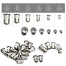 93Pcs Stainless Steel Rivnut Small Countersunk Head Riveted Nuts Insert Nut