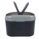 Mini Car Trash Rubbish Can Garbage Dust Case Holder Bin-black Grey L4H2