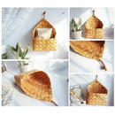 Garden hand-woven wood basket weaving storage basket Fruit and vegetable ba I1L5