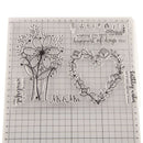 Christmas heart flower Silicone Stamp DIY Scrapbooking Photo Album Decorat 3C
