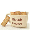 Creative Coffee Mug with Biscuit Cookie Dessert Pocket Funny Mug Ceramic Mu
