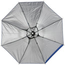 26" Diameter Elastic Band Fishing Headwear Umbrella Hat Dark Blue H7T2