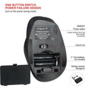 2.4Ghz Wireless Mouse Ergonomic Mice 6 Buttons 2400Dpi 4 Adjustment Levels