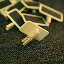 Mini Wooden chalkboard blackboard tags New Sale R5P9