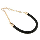 Women PU Leather Braided Handbag Shoulder Bag Strap Chain Bag Accessories