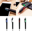 Multifunctional Two-point Ballpoint Pen Double-ended Black Pen Plastic O4S6