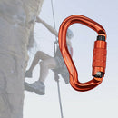 Auto Locking Carabiner Clips 23Kn Ear-Shape Safe Buckle Outdoor Protection
