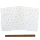 Durable 3pcs DIY Leather Craft Tool Capital Lowercase Stamping Set Punch Kit JR