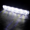 2PCS 12V 6 LED Daytime Running Light DRL Car Fog Day Driving Lamp Lights KitJ,t