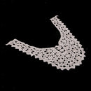 Fabric Venise Venice Flower Motif Lace Trims Sewing Collar Appliques Beige
