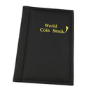 120 Coin Holder Collector Storage Money Pocket PU Leather Album Book Black