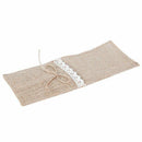 24pcs Country Wedding Table Silverware Holder Natural Burlap Cutlery Pocket Q3P1