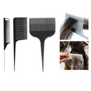 ABS Plastic Weaving Sectioning Highlight Foiling Comb Tail Combs Black