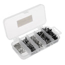 500Pcs Fishing Crimps Sleeves Full Size Kit Leader Rigging Tackle Connector