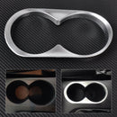 Chrome Cup Holder Cover Trim Interior Decoration Frame fit for Mazda CX5 2012-14