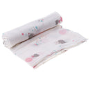 2 pcs Baby Muslin Swaddle Soft Sleeping Blanket Wrap Bath Towel 110x110cm