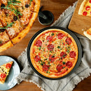 2Pcs Baking Utensil 12-Inch User-Friendly Pizza Baking Pan Non-Stick Cookin I9S1