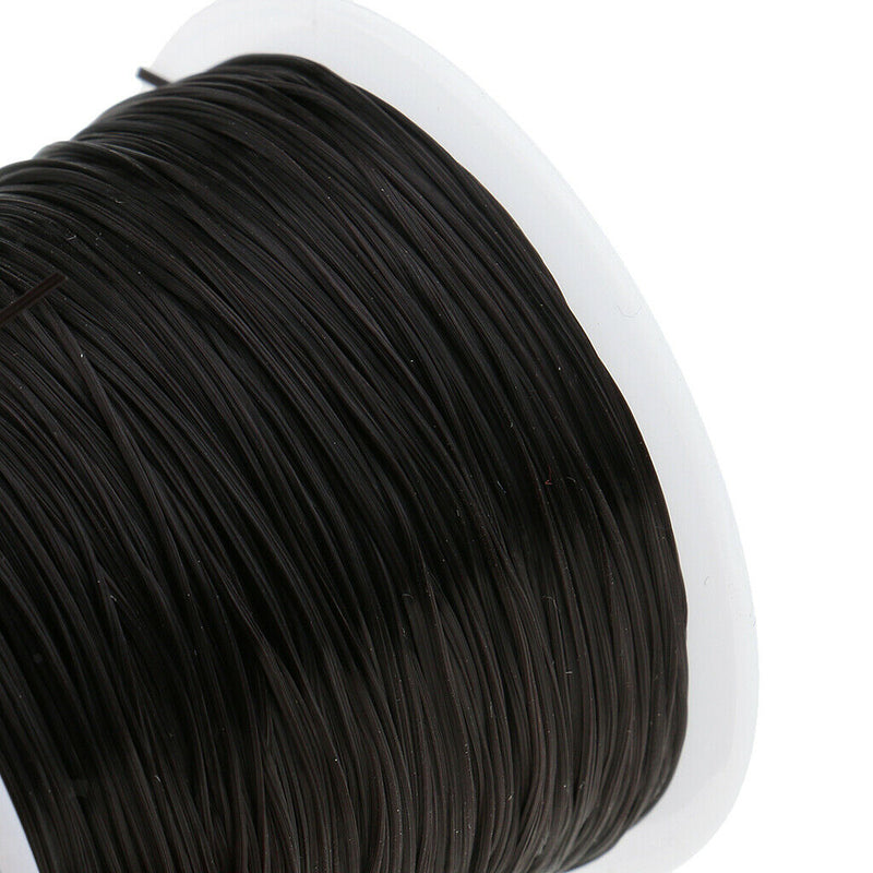 2 Rolls 60M Elastic Black Salon Hair Weave Sew Decoration Thread for Wig Weft