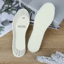 1 Pair Winter Wool Warm Latex Insole Kids Sweat-absorbent Breathable Insoles Kw
