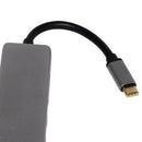 Gray USB-C Type-C To HDMI SD TF USB3.1 Adapter Cable Hi- For Macbook PC