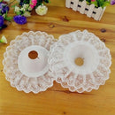 Foam Bouquet Handle Bridal Weddings Flower Holder Decoration With Laces Trim  LJ