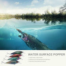 LB96 Water Surface Popper Minnow Lure Hard Bait D Eyes Artificial Crankbait