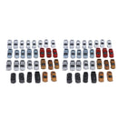 60x 1:200 Plastic Car Mini Street Parking Scenery Landscape Layout Accessory