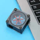 G1/4 Port 3 Impeller Water Flow Meter Indicator for PC Water Cooling(Black)