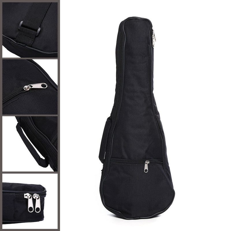 21 inch Ukulele Waterproof Guitar Cover Gig Bag Soft Case Light Gear -Black Gw