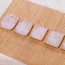 2Pcs Agate Slice Pink Agate Coaster Teacup Tray Decorative Design Stone Coa Z3B1