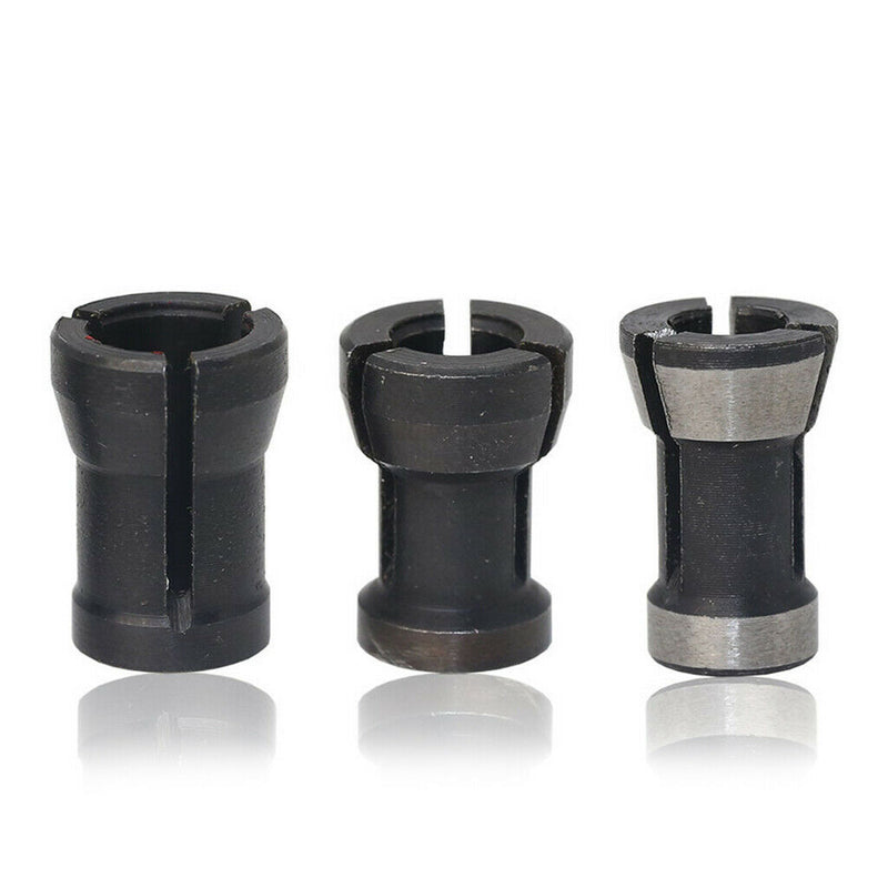 3x Woodworking Router Bit Chuck Collet Adapter Split Milling Cutter Holder