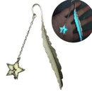 1XLuminous Night Flying man Bookmark Label Read Maker Feather Mark Stationery Gw