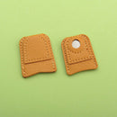 Leather Coin Thimble Soft Needlework Finger Cover Tip Patchwork Sewing Tool A