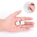 10pcs 16mm blank white can write dice counting cubes DIY rounded gaming dice FT