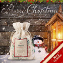 Canvas Christmas Santa Sack Gift for Kids 2 Piece A Lot Bag for Storage Use