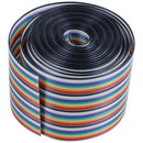 10ft 40 Way 40-Pin Rainbow Color IDC Flat Ribbon Cable 1.27mm Pitch