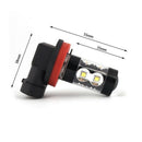 2-Pack High Power 50W Super Bright H11/H8 10-SMD Led Lights Bulbs For Car F