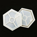 Diy Hexagon Mold 2 Pack Diy Silicone Coaster Molds, Hexagon Coaster Silicon