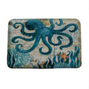 Marine Style Door Mat Floor Carpet for Living Room Sea Turtle Pattern Coral