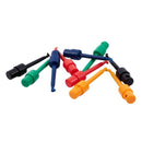 Set of 10 Large Round Single Clip Hook Test Probe for Electronic Test W9Q8