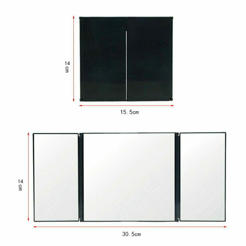 Car Vanity Mirror Folding Car Visor Mirror Adjustable Auto Makeup Mirror NS KFA