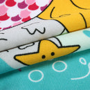 Fish Pattern Children Beach Towel Cartoon Hooded Boys Girl Baby Bath Towel