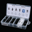 100Pcs Nylon Bumper Fasteners Fender Rivet Clips 6 Sizes Push Type Car Retainer