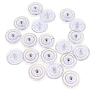 20Pcs DIY Plastic Bobbin Spool For Singer Household Sewing Machine 25 x 11mm