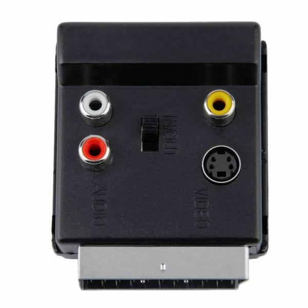 Newest Switchable Scart Male to Female S-Video 3 RCA Audio Adapter Convecto N9X8