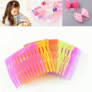 10x Colorful Plastic Hair Comb Clip Clamp Barrette Hairpin for Kids Jewelry