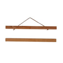 2 Pairs Magnet Wooden Picture Painting Frame Photo Poster Hanger 40 & 50cm