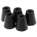5 Pack 40x38mm Furniture Cabinet Round Rubber Case Feet Anti-Slip Circular