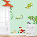 Dinosaur Zoo Wall paper Decals for Kids Baby  Boy Bedroom Wall Stickers&M&