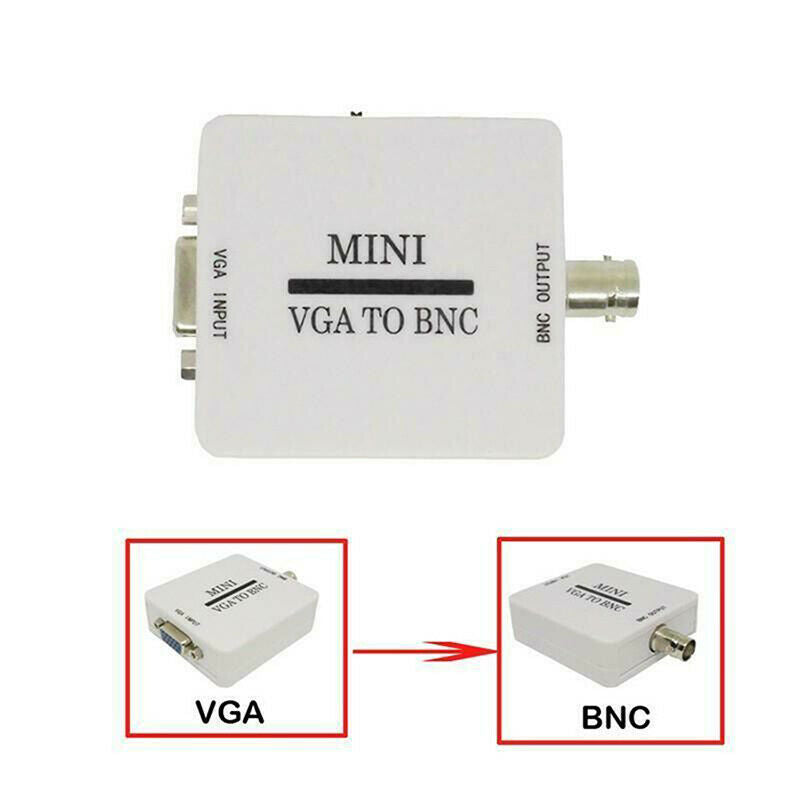 Mini HD VGA to BNC Video Converter Adapter Digital Switcher Box For HDTV Monit&M